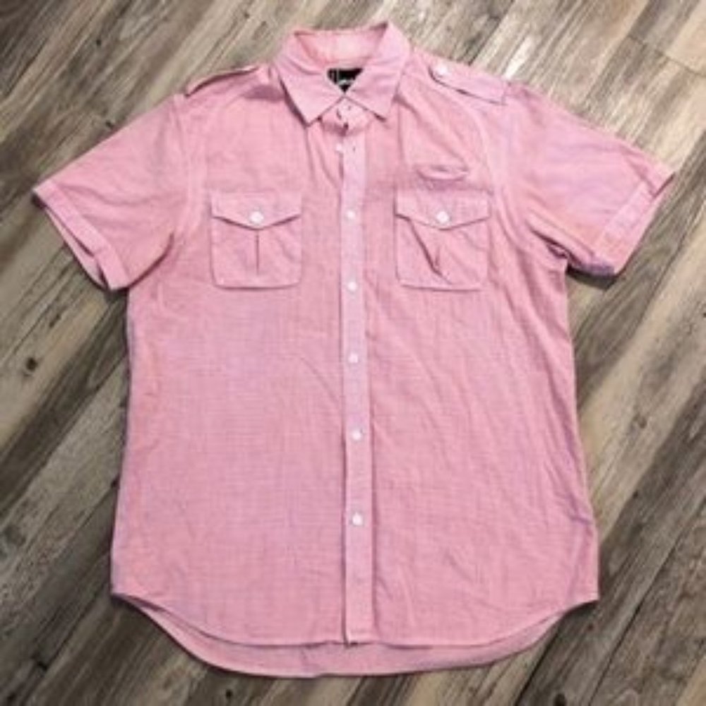 $10 CLEARANCE! Howe Detroit City Short Sleeve Collar Button Down - Picture 4 of 8
